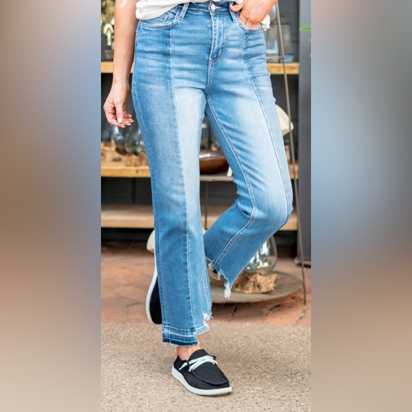 Flying Monkey High Rise Crop Straight Jeans-Sz 27 - Picture 6 of 6